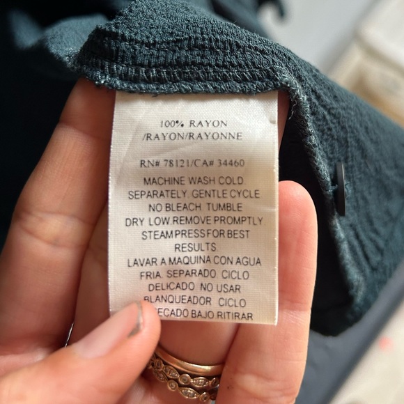 Eileen Fisher, crepe single button open front cardigan, size XL - Picture 9 of 9